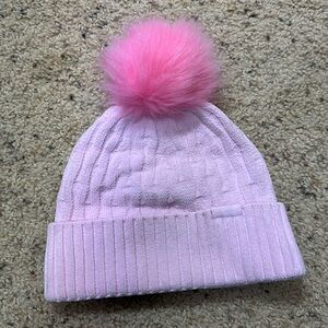 Lululemon cable knit pom beanie meadowsweet pink MEPK